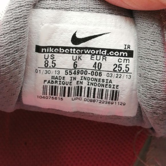 Nike Womens‎ Sneaker Gray Revolution Shoe Athletic Low Top Lace Up Round Toe 8.5 - Picture 9 of 10